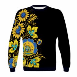 Дитячий 3D світшот Україна! Петриківський розпис - PrintSalon