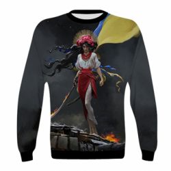 Детский 3D свитшот Українка захисниця