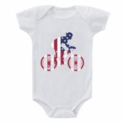 Детский бодик American cyclist - PrintSalon