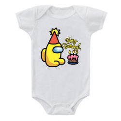 Дитячий бодік Among Us Happy Birthday - PrintSalon