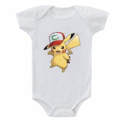 Детский бодик Ash's hat Pikachu - PrintSalon