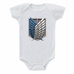 Детский бодик Attack Titan Survey Corps Logo 3D - PrintSalon