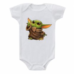 Дитячий бодік Baby Yoda Force - PrintSalon