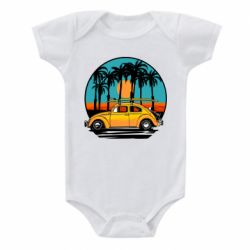 Детский бодик Car and sunset - PrintSalon