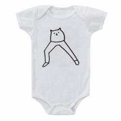 Детский бодик Cat in pants - PrintSalon