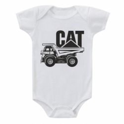 Детский бодик CAT logo and truck - PrintSalon