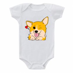 Дитячий бодік Cute Corgi Puppy