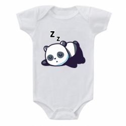 Детский бодик Cute panda sleeping - PrintSalon