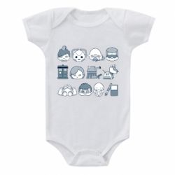 Детский бодик Doctor who icons - PrintSalon