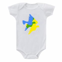 Детский бодик Dove flag of Ukraine - PrintSalon