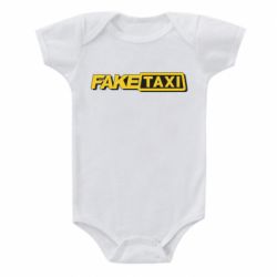 Детский бодик Fake taxi logo 2 - PrintSalon