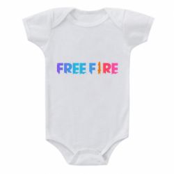 Детский бодик Free fire gradient logo - PrintSalon