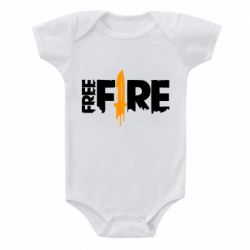 Дитячий бодік Free Fire vertical logo - PrintSalon