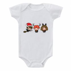 Дитячий бодік Гаррі Поттер та друзі новорічні - PrintSalon