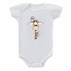 Детский бодик Giraffe Owl and Mouse - PrintSalon