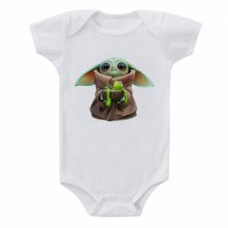 Детский бодик Grogu and Kermit - PrintSalon