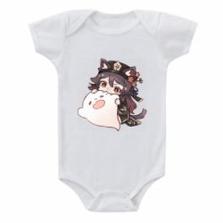 Детский бодик Hu Tao cat - PrintSalon