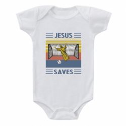 Детский бодик Jesus will save - PrintSalon