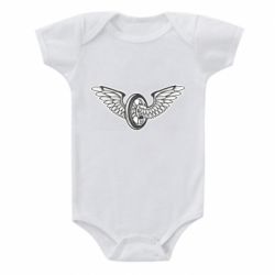 Детский бодик Колесо и крылья - PrintSalon