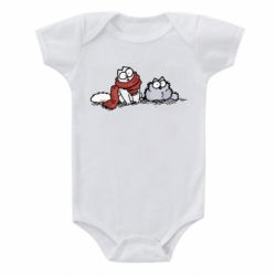 Детский бодик Кот Саймона Зима - PrintSalon