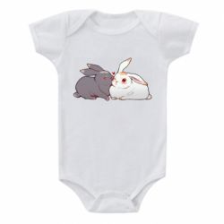 Детский бодик Кролики Вэй и Лань - PrintSalon