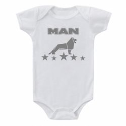 Детский бодик Man lion and stars - PrintSalon