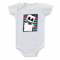Детский бодик Marshmello Colorful Portrait - PrintSalon