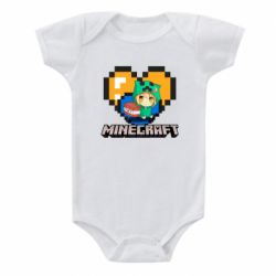 Дитячий бодік Minecraft Girl - PrintSalon