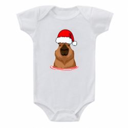 Детский бодик Новогодняя капибара - PrintSalon