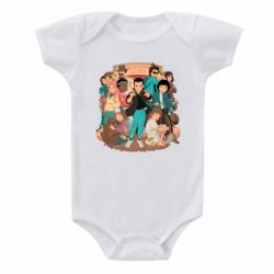 Детский бодик Очень странные дела арт - PrintSalon