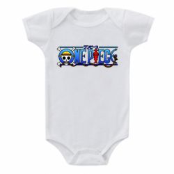 Детский бодик One Piece Logo Skull - PrintSalon