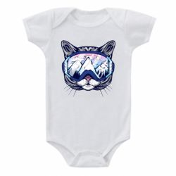 Детский бодик Snowboard Cat - PrintSalon