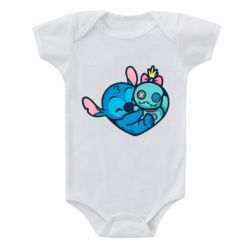 Детский бодик Стич с куклой - PrintSalon