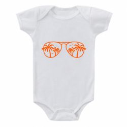 Детский бодик Sunglasses And Palm Trees - PrintSalon