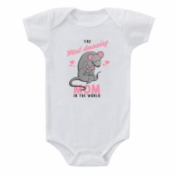 Детский бодик The Most amazing mom in the world - PrintSalon