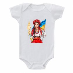 Детский бодик Украинская девушка в венку - PrintSalon