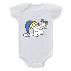 Детский бодик Украинский кот саймона с подарком - PrintSalon