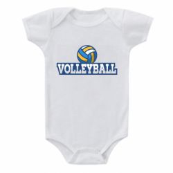 Детский бодик Volleyball text and ball - PrintSalon
