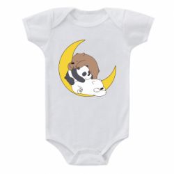 Детский бодик We bare bears sleep - PrintSalon