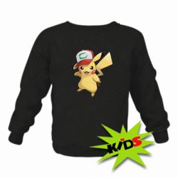 Детский свитшот Ash's hat Pikachu - PrintSalon