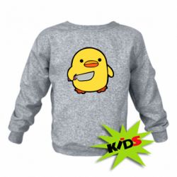 Дитячий світшот Duckling With A Knife - PrintSalon