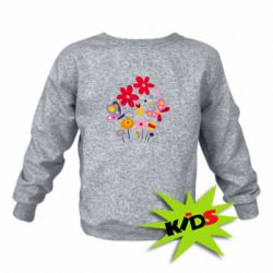 Детский свитшот Flowers and Butterflies - PrintSalon