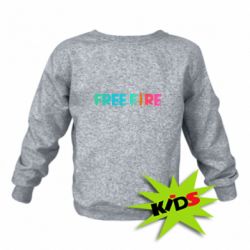 Детский свитшот Free fire gradient logo - PrintSalon