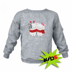 Детский свитшот Kittens In Love - PrintSalon