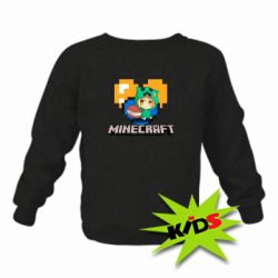 Дитячий світшот Minecraft Girl - PrintSalon