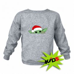 Дитячий світшот Baby Yoda Santa - PrintSalon