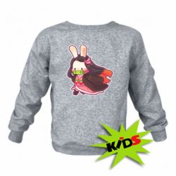 Детский свитшот Chibi Bunny Kamado Nezuko - PrintSalon