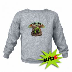Детский свитшот Grogu and Kermit - PrintSalon