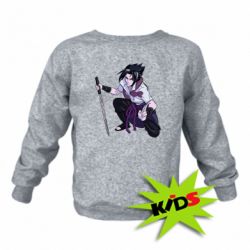 Детский свитшот Sasuke with katana - PrintSalon