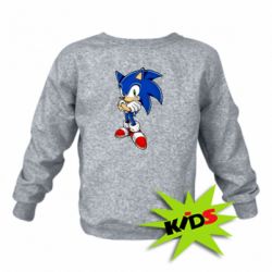 Детский свитшот Sonic with smile - PrintSalon